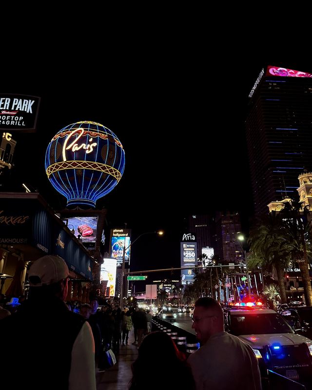The Las Vegas Strip at night
